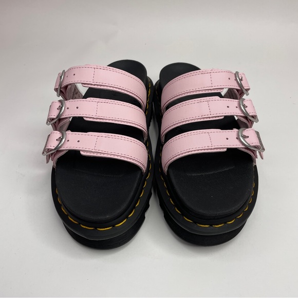 Dr. Martens Blaire Platform Slides Sandals “Pink Black” 2023 - Picture 2 of 4